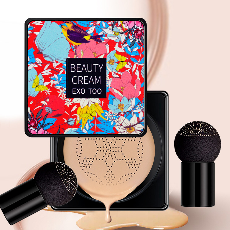Beauty Linasi Makeup - キノコエアクッション植物栄養 BB クリームコンシーラー保湿ファンデーション流体分離無地 Cc クリーム女性メイク新