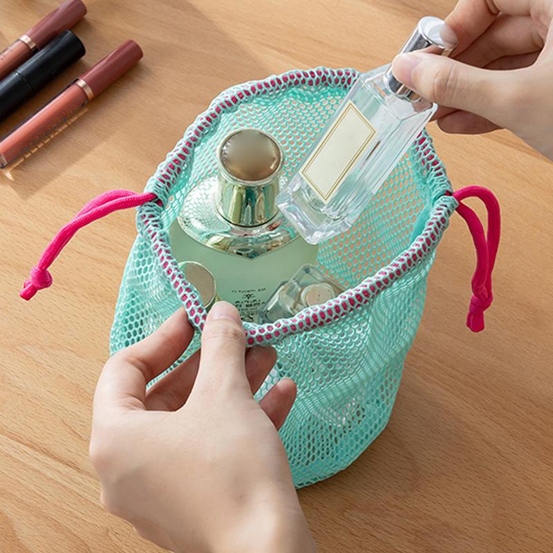 Beauty Preservation Makeup Bag - ナイロンメッシュ巾着収納ポーチ多目的トラベルバッグデジタル製品用メイクアップ化粧品オーガナイザー屋外用