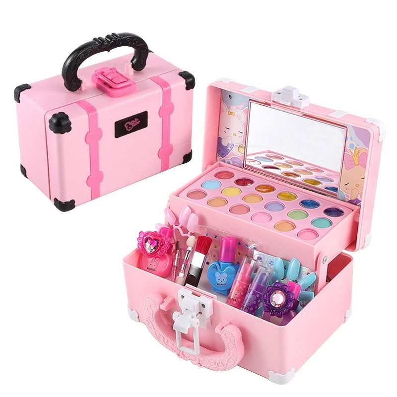 Beauty Makeup Kit For Kids - 子供用メイクセット 口紅 メイクごっこ遊び おもちゃ 化粧品 知育玩具