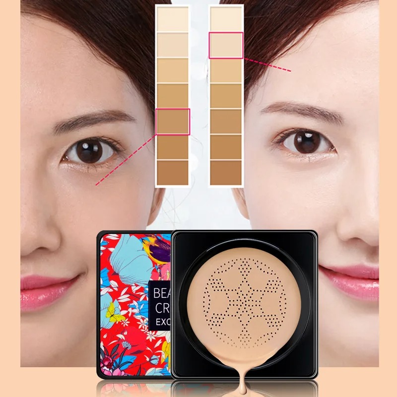 Beauty Linasi Makeup - CC クリームマジックファンデーションキノコヘッドエアクッション防水明るくファンデーションクリーム女性ベースメイク顔韓国化粧品