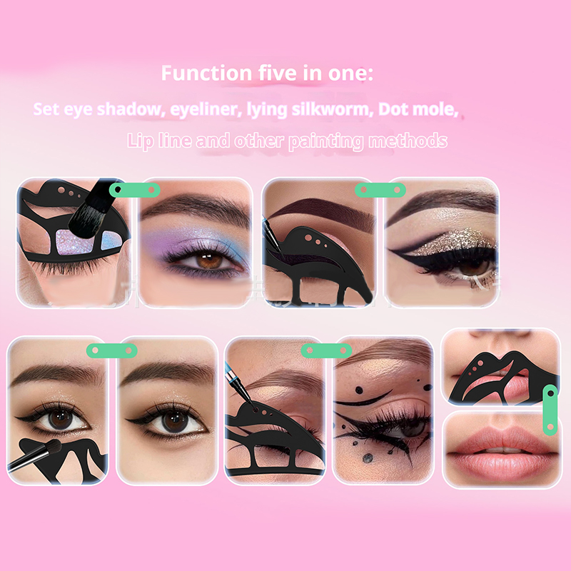 シリコーンアイメイクステンシル多機能アイシャドウテンプレート - Beauty Linasi Makeup のレビューと価格
