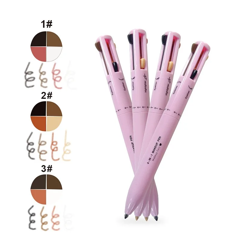4 in 1アイブロウペンシルリップライナーハイライターペン - Beauty Linasi Makeup のレビューと価格
