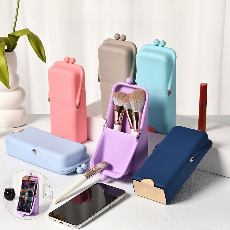 1 個シリコーン化粧ブラシ収納袋化粧品ツール旅行防水化粧シリ - Beauty Preservation Makeup Bag のレビューと価格