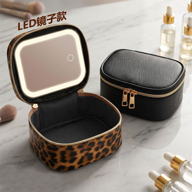 ポータブルLEDメイクアップ収納バッグ内蔵ミラー付き充電式化 - Beauty Preservation Makeup Bag のレビューと価格