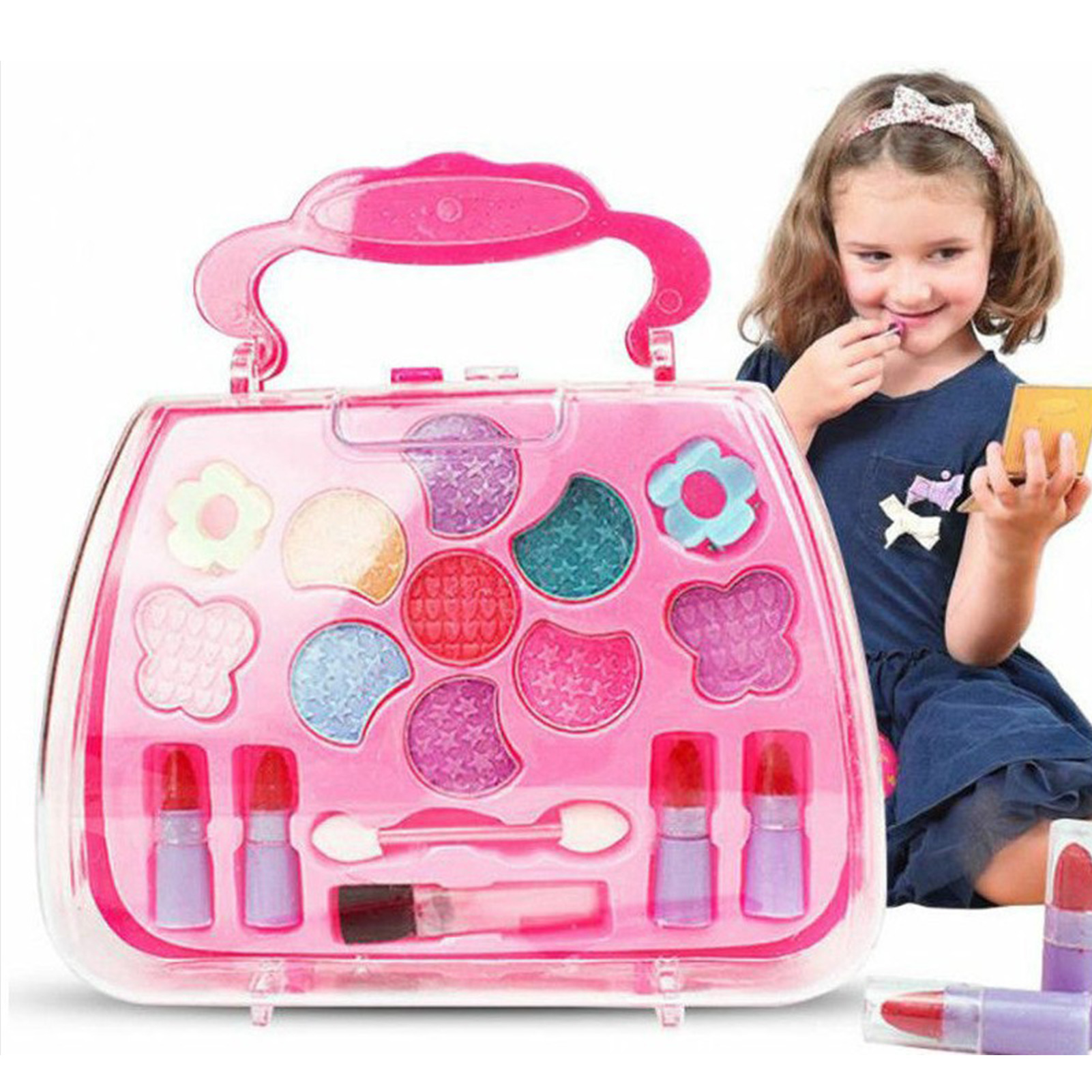 女の子向けメイクアップおもちゃ、子供用コスメセット、コスメケ - Beauty Makeup Kit For Kids のレビューと価格