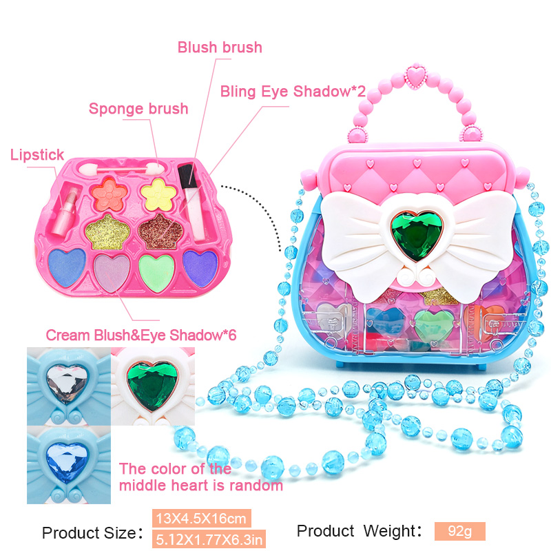 子供用ドレスアップおもちゃセット：メイクアップキット、蝶結び - Beauty Makeup Kit For Kids のレビューと価格