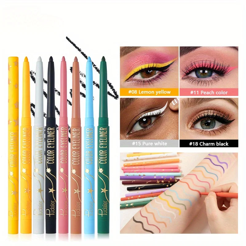 カラフルなアイライナージェルペンシル防水持続着やすい目美容メ - Beauty Linasi Makeup のレビューと価格