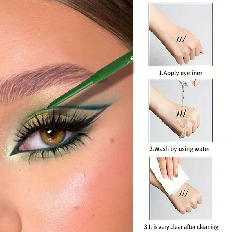 カラフルなアイライナージェルペンシル防水持続着やすい目美容メ - Beauty Linasi Makeup のレビューと価格