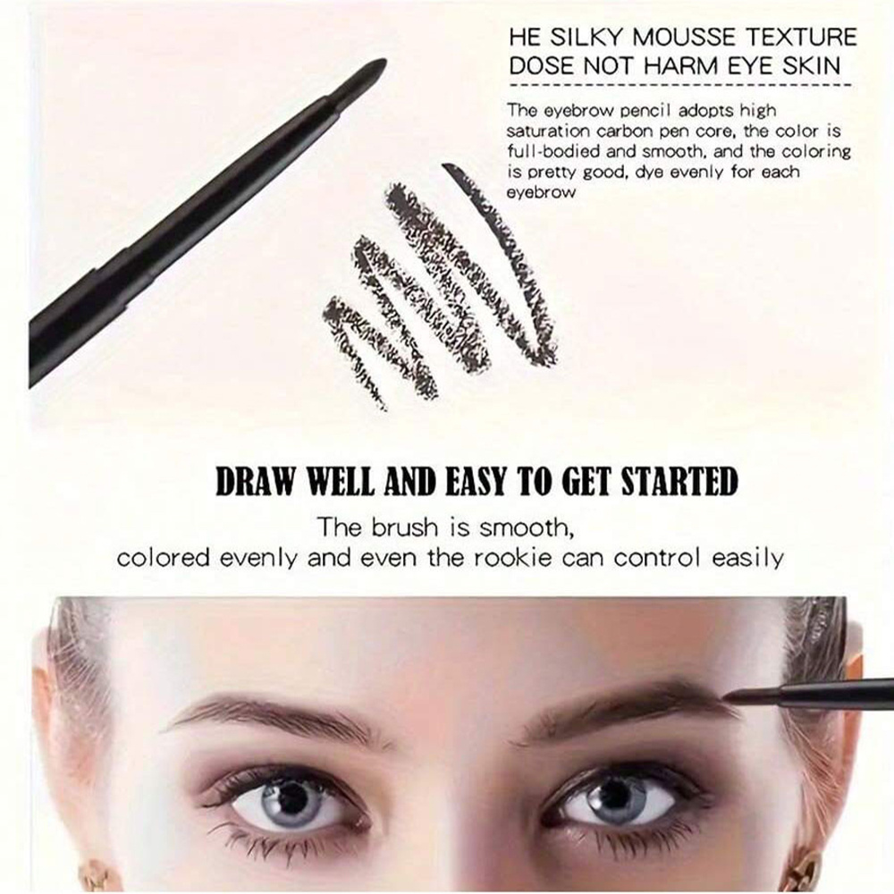 3/5 個防水黒アイライナーペンシル汚れ防止長持ち簡単ツイス - Beauty Linasi Makeup のレビューと価格
