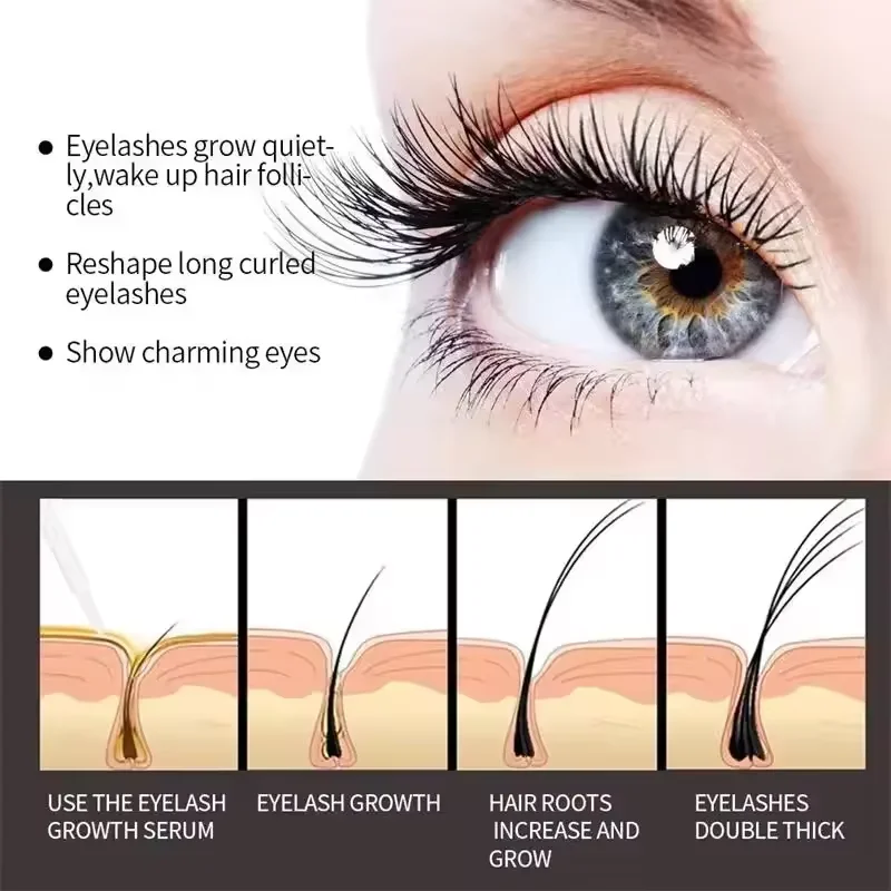 7 日間高速まつげ成長血清長く豊かな厚いカーリングまつげトリ - Lash Serum Growth のレビューと価格