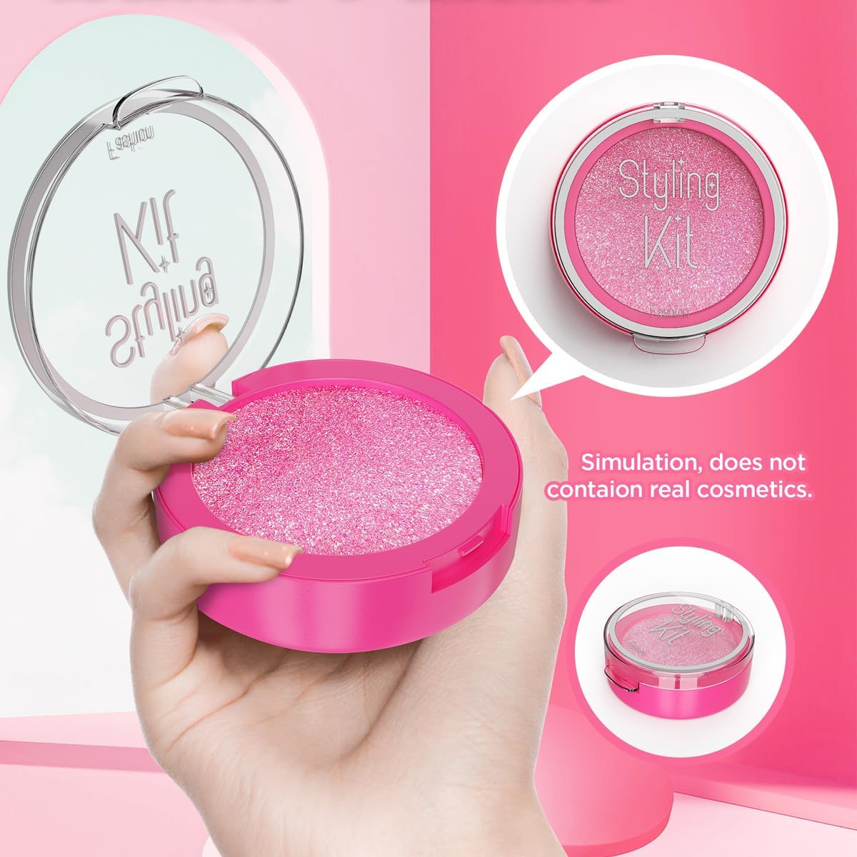 子供用メイクアップおもちゃセット、女の子向けごっこ遊び、シミ - Beauty Makeup Kit For Kids のレビューと価格