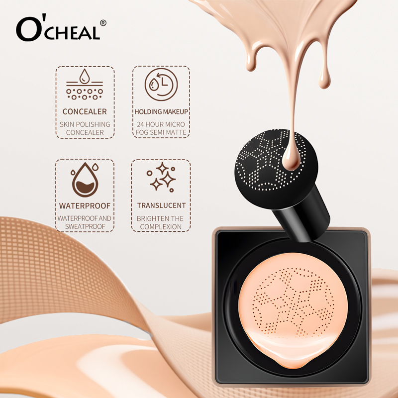 O'CHEAL マッシュルームクッションCCクリーム フェイ - Beauty Linasi Makeup のレビューと価格
