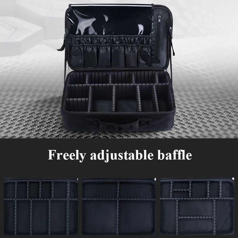 大型ポータブル 3 段階ツールバッグハンドツールオックスフォ - Beauty Preservation Makeup Bag のレビューと価格