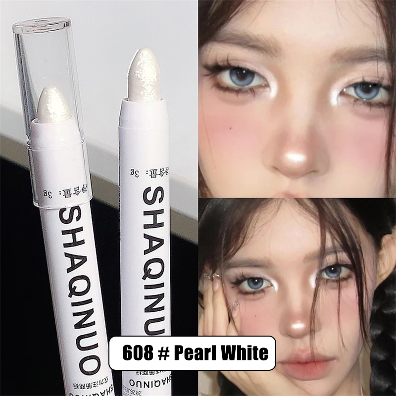 真珠光沢のあるマットホワイトアイシャドウアイライナーペンシル - Beauty Linasi Makeup のレビューと価格