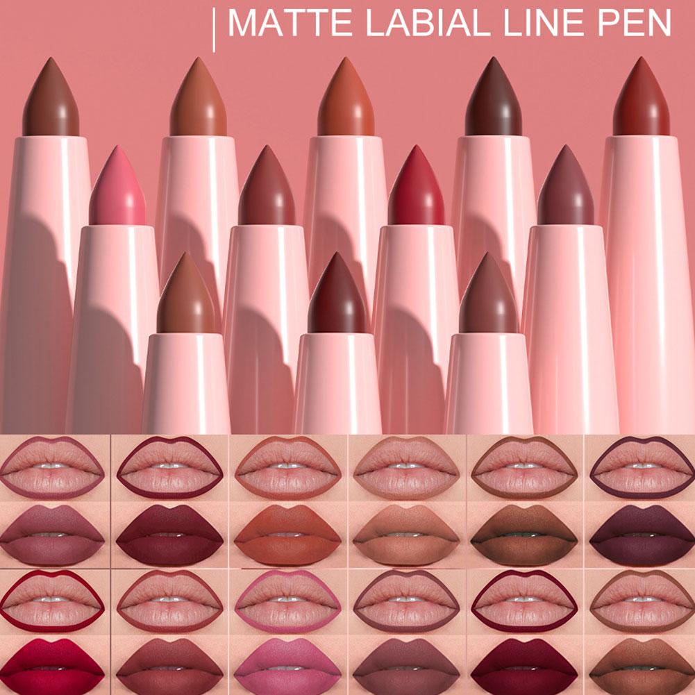 6色リップライナーペンセット、防水汗に強い、簡単に発色し、色 - Beauty Linasi Makeup のレビューと価格