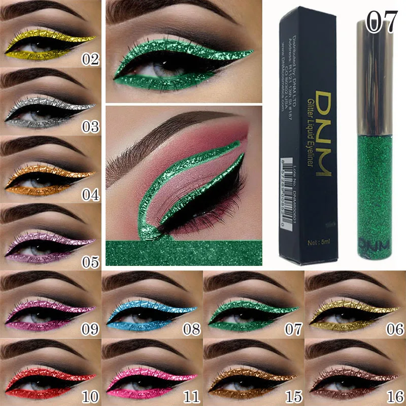 16 色ダイヤモンド液体アイライナープロフェッショナルシルバ - Beauty Linasi Makeup のレビューと価格