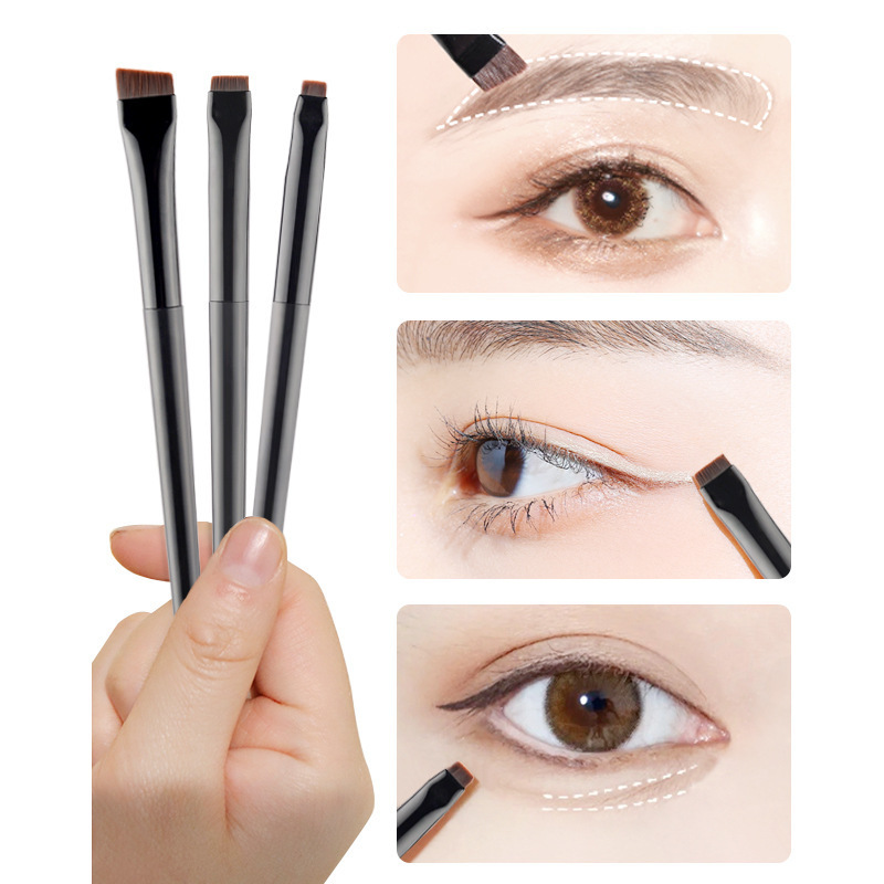 ブレードアイライナーブラシ眉毛ブラシポータブルフラットファイ - Beauty Linasi Makeup のレビューと価格